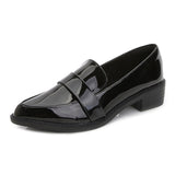 Women Black Dress Shoes Leather Shoes