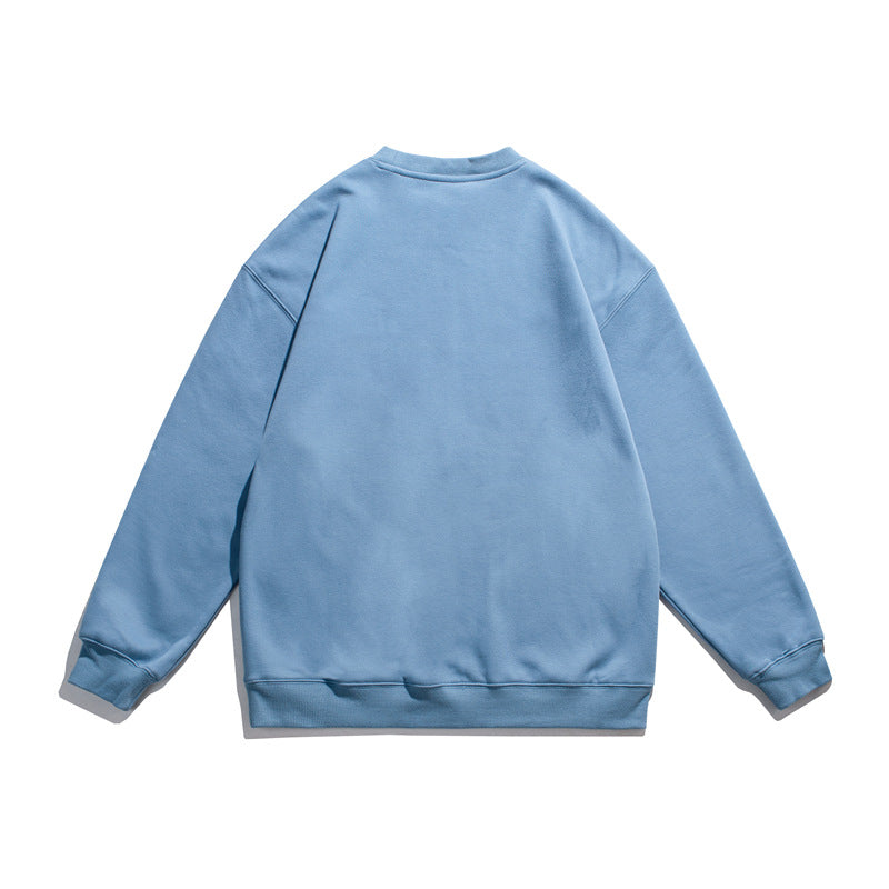Crew Neck Sweatshirts for Men Men's Autumn Casual Sweater Printed Long Sleeve round Neck Men
