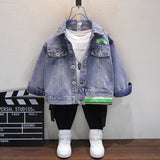 Toddler Boys Jackets Boys' Denim Jacket Spring and Autumn