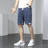 Men Denim Shorts Summer Thin Denim Shorts Stretch