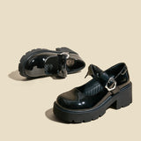 Mary Jane Shoes Women'S Genuine Leather Shoes Leather Shoes Jk Shoes