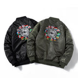 Varsity Jacket Embroidered Air Force Pilot Jacket Men'S Autumn And Winter Baseball Uniform