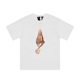 Vlone T Shirt Spring And Summer Large V Printed High Street Short-Sleeved T-Shirt Bottoming Shirt