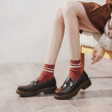 Mary Jane Shoes Summer Beef Tendon Retro Loafers