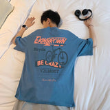 Men T-shirt Simple Half Sleeve Top Loose