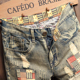 Men Jorts Men's Summer Fashion Brand Casual Loose