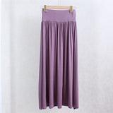 MIDI Mauve Skirt Women's Summer Slim Bottoming Skirt Long Skirt