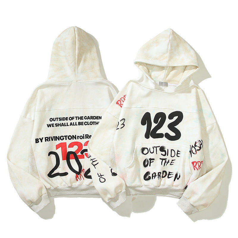 Kanye West Sunday Service Hoodie Distressed Three-Dimensional Foam Loose Men'S And Women'S Hoodies