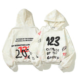 Kanye West Sunday Service Hoodie Distressed Three-Dimensional Foam Loose Men'S And Women'S Hoodies