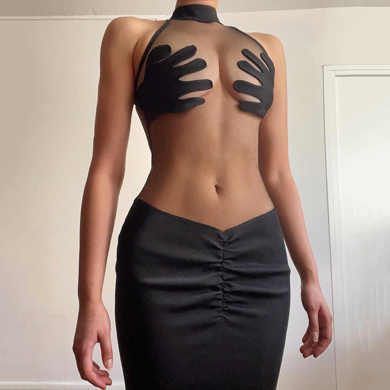 Music Festivals Rave Outfits Dress Summer Women's Fashion round Neck Dress