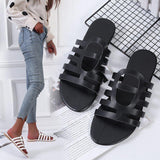 Women Open Toe Sandals Flats Spring/Summer Hollow Sandals