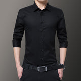 Men Shirts Long Sleeve Slim Fit Shirt