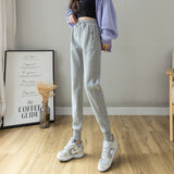 Grey Sweatpants Gray, Fleece Lining Thick Track Pants Children Autumn and Winter