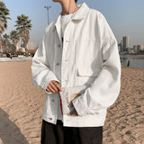 Men Denim Jackets Spring and Autumn Denim Jacket for Male Students