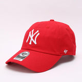 Dodgers and Yankees Baseball Cap 47brand Baseball Cap Female Soft Top Red Casual