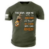 Man T Shirt Cartoon Anime Mesh Loose