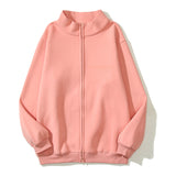 Cardigan Baseball Jacket Autumn and Winter Logo Letter Flocking Zipper Hooded Sweater