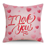 Valentine's Day Pillow Covers 4 Piece Random Styles Together, Love Festival Home Pillow Cushion Cover