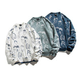 Crew Neck Sweatshirts for Men Men's Autumn round Neck Sweater Couple Loose Casual Top