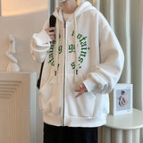 Men Hoodie Cardigan Hoodie Spring and Autumn Youth Loose Casual
