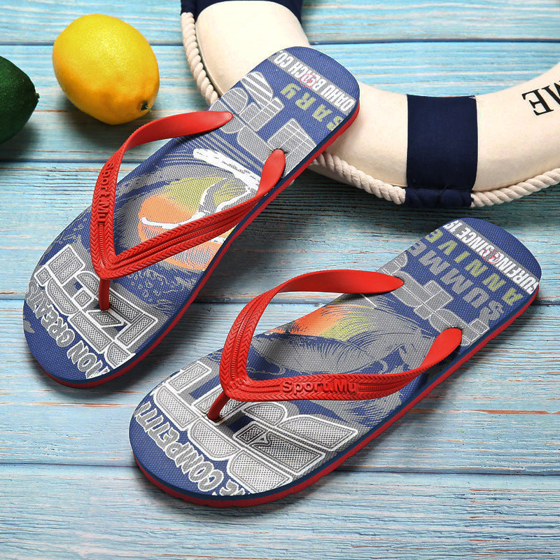 Beach Slippers Flip Flops Men's Summer Casual Men's Beach Slippers