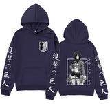 Anime Hoddies Three-Piece Ackerman Printed Hoodie Autumn and Winter Coat