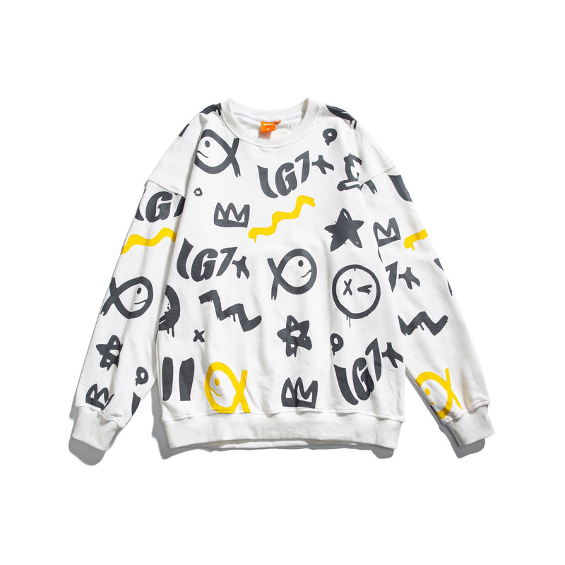 Crew Neck Sweatshirts for Men Men's Autumn Casual Crew Neck Top Loose Sweater