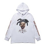 Vlone Hoodie Vloe Autumn And Winter Printed Back Large V Hoodie Casual Hooded Jacket