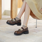 Mary Jane Shoes Autumn Mary Jane Shoes Women'S Summer Vintage Leather Shoes
