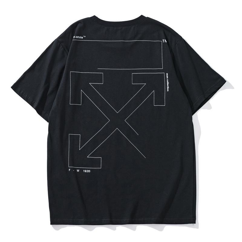 Off White T Shirt Arrow Print Short Sleeve Men'S Clothing Owt