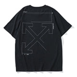 Off White T Shirt Arrow Print Short Sleeve Men'S Clothing Owt