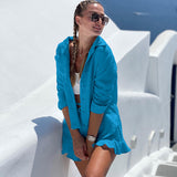 Gloria Vanderbilt Long Sleeve Loose Shorts Ruffled