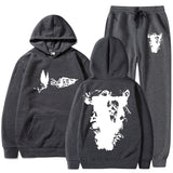 Vlone T Shirts & Shorts 2 Piece Set Sports Leisure Pullover Sweater Hooded