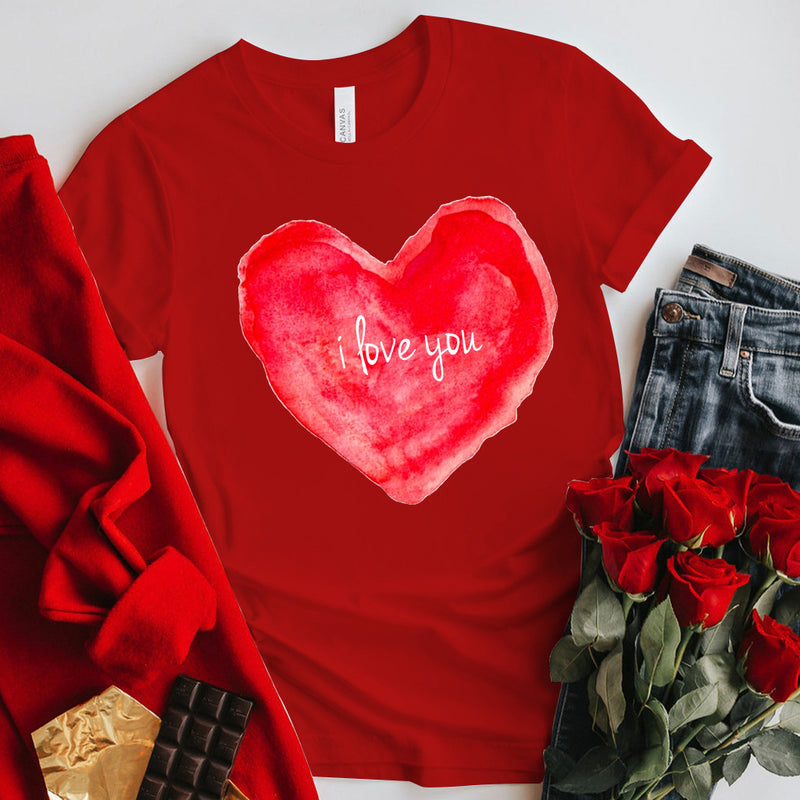 Valentine's Day T Shirt Short Sleeve Large Size T-shirt Printed Summer Top