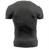 Man T Shirt Summer Sports Not Hooded Letters Youth Loose Black T-shirt