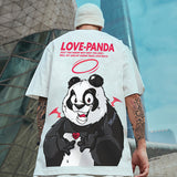 Men T-Shirts Loose Printed Half Sleeve