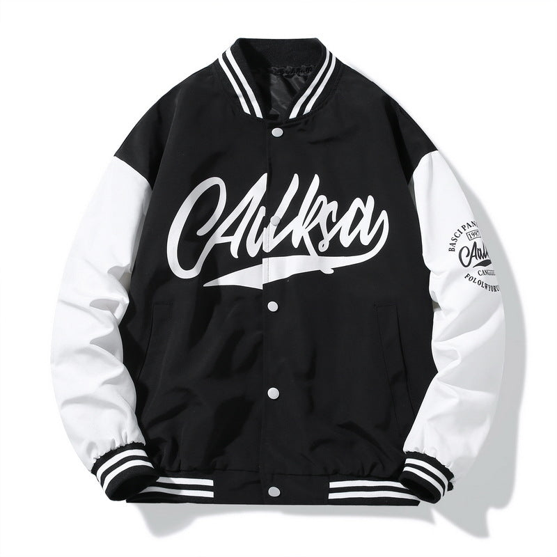Varsity Jacket Men'S Spring And Autumn Loose Baseball Uniform