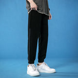 Grey Sweatpants Summer Loose Tappered Sports Pants Men's Casual Trousers