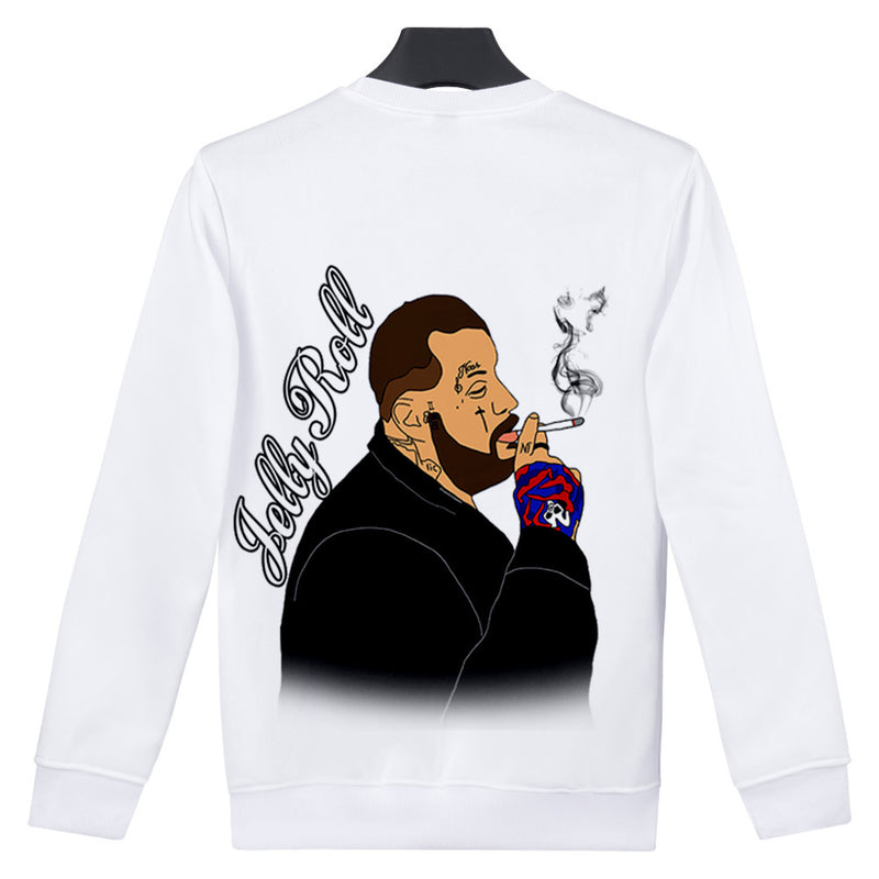 Jelly Roll Hoodie3d Printed Crew Neck Sweatshirt