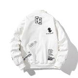 Varsity Jacket Spring Festival Gala Autumn Embroidery Jacket White Coat Short Women