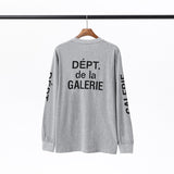 Gallery Dept T Shitrs Vintage Los Angeles Printed round Neck Long Sleeve T-shirt for Men