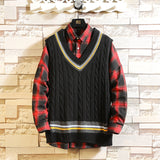 Men's Jackets Men's Sweater Sleeveless Spring and Autumn Sweater