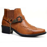 Western Shoes Ankle Boots Fashion Pointed Toe Dr. Martens Boots Men's Boots