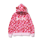 Bape Bearbrick Hoodie Cat Ear Camouflage Thin Fleece Hoodie