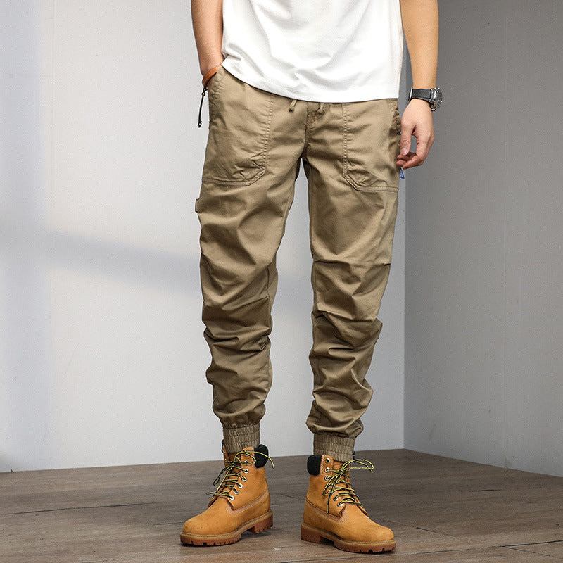 Cuffed Cargo Pants Men 'S Summer Casual Pants Men 'S Trousers