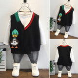 Toddler Boys Jackets Boys Autumn Clothing Wool Vest Sweaters