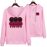 Squid Game Costume round Six Cartoon Printed Zipper Sweater