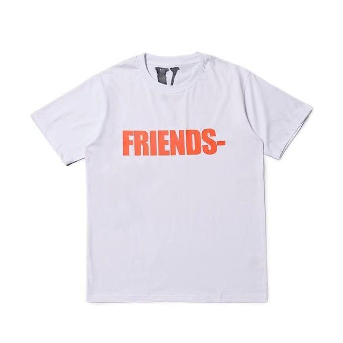 Vlone Printed Loose Hip Hop Shortsleeved Tshirt Hip Hop Men And Women