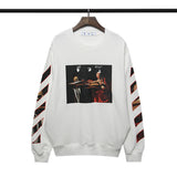 Off White Sweatshirts Off Crew Neck Pullover Sweatshirt Ow Terry Coat
