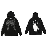 Revenge Hoodie Skull Printed Hoodie